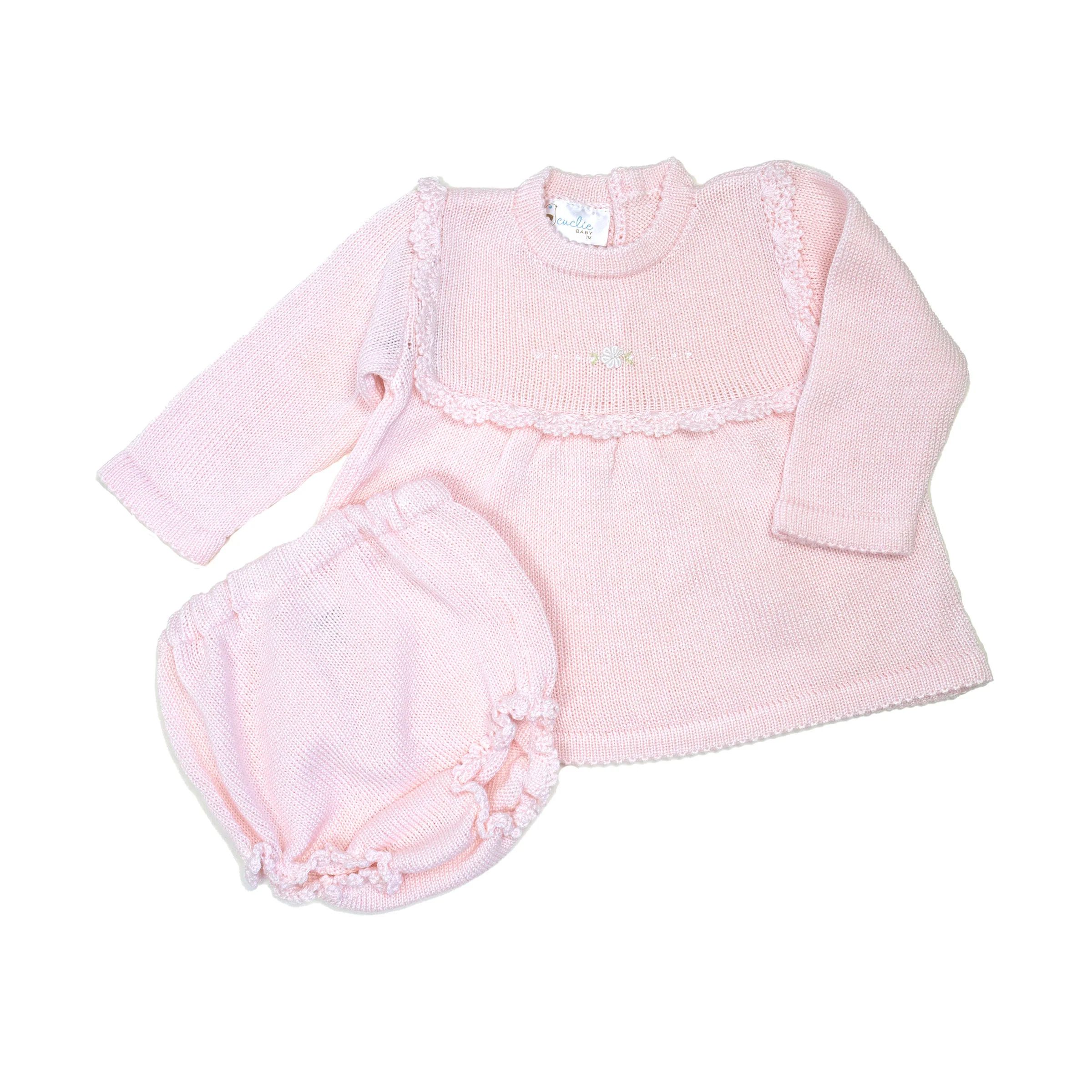 Pink Crochet Diaper Set - Cuclie | Cuclie Baby