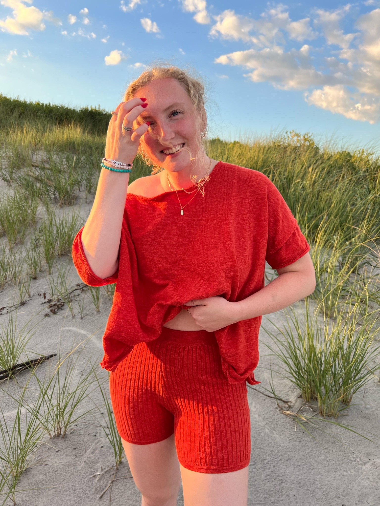 Free people end of summer outfit, free people matching set, sweater set, free people sweater set, beach outfit, early fall outfit, end of summer outfit 

#LTKSeasonal #LTKunder100 #LTKstyletip