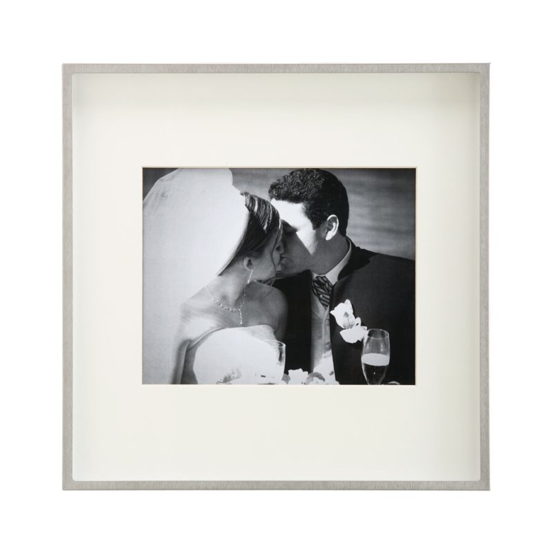 Brushed Silver 8x10 Wall Frame + Reviews | Crate and Barrel | Crate & Barrel