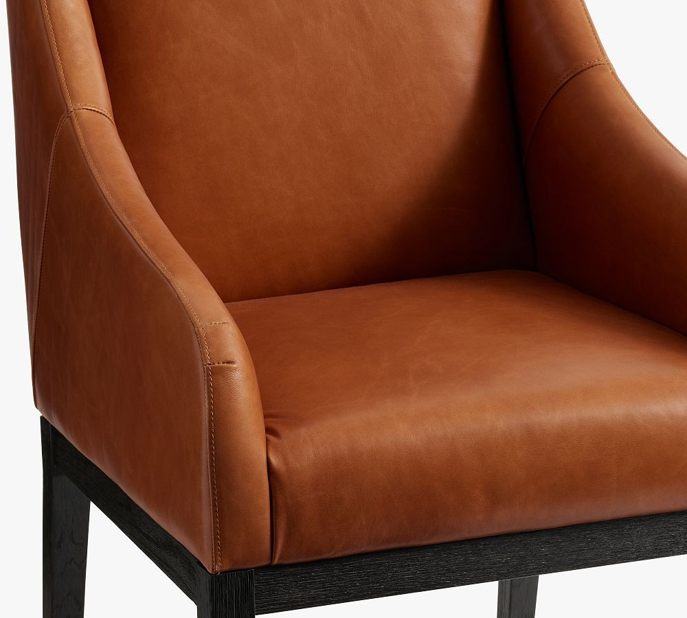 York Leather Dining Armchair | Pottery Barn (US)