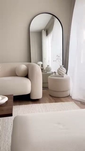 Creating cozy corners one piece at a time 🫶🏼 From plush sofas to textured rugs, every detail in this space reflects comfort and calm. I’ve styled this look with a soft-toned ottoman, neutral rugs layered for depth, and a sculptural vase that adds the perfect organic touch. The floor mirror ties it all together — effortlessly elegant and makes the space feel more open. Everything you see here is linked on my LTK so you can recreate the vibe in your own home. ✨
Shop the look, save for later, or just scroll for inspo 🤍
#LTKhome #LTKstyletip #NeutralHomeDecor #ModernLiving #HomeInspo #InteriorStyling #HomeVibes #DecorGoals #MySpaceMyStyle #CozyInteriors #FloorMirrorStyle

#LTKSaleAlert #LTKActive #LTKHome