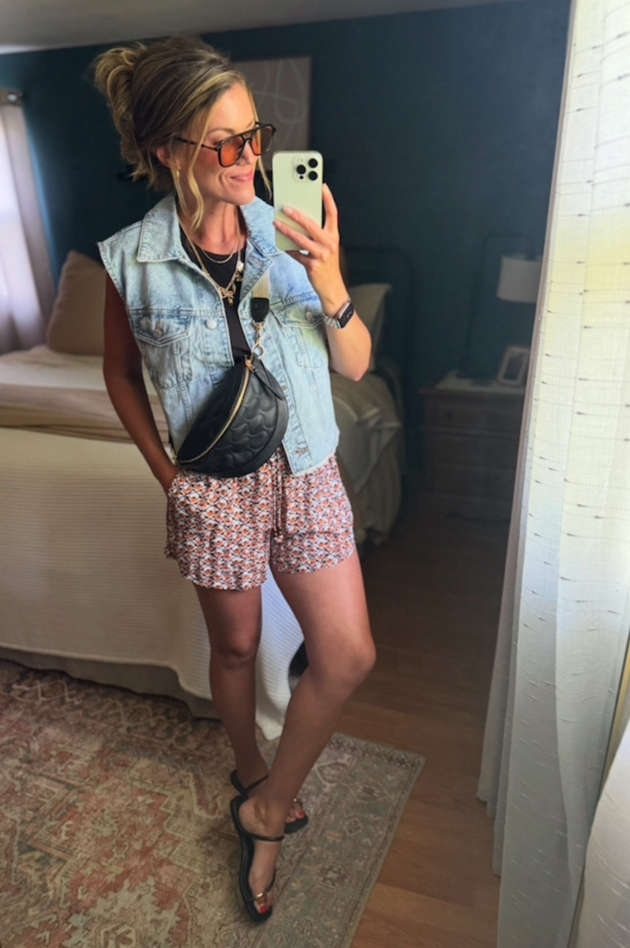 #targettuesday summer outfit idea. 
Vest/ XS (runs oversized)
Tank/small
Shorts/ mediumm

#LTKStyleTip #LTKSaleAlert #LTKSeasonal