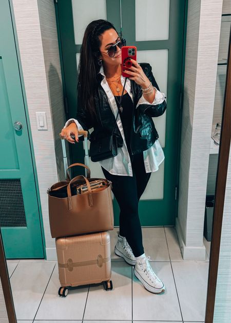 Travel outfit Inspo - midsize travel outfit idea - use code TARYNTRULY for the necklaces

#LTKstyletip #LTKmidsize #LTKtravel