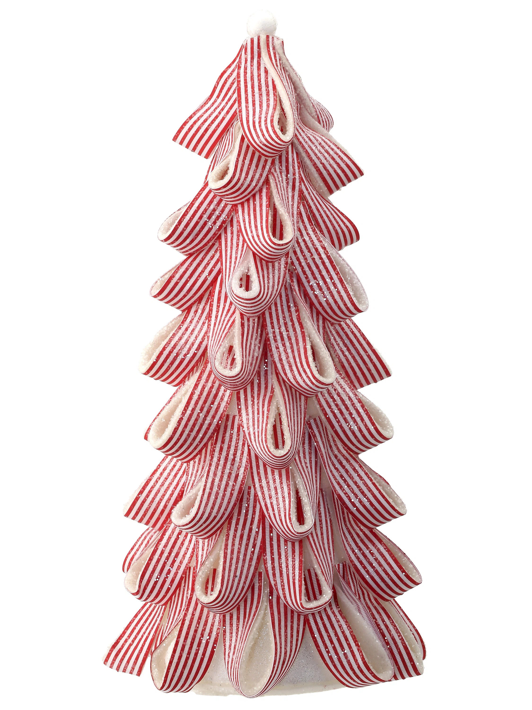Iced Peppermint Candy Ribbon Tree | Birch Lane
