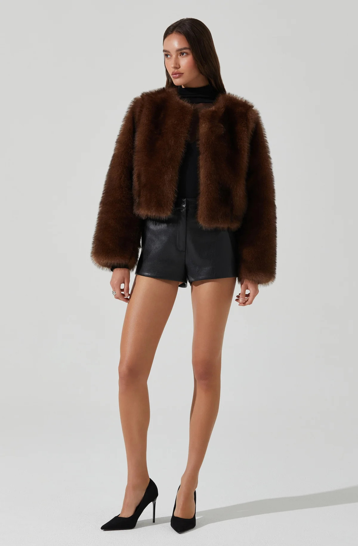 Doxey Faux Fur Cropped Jacket | ASTR The Label (US)