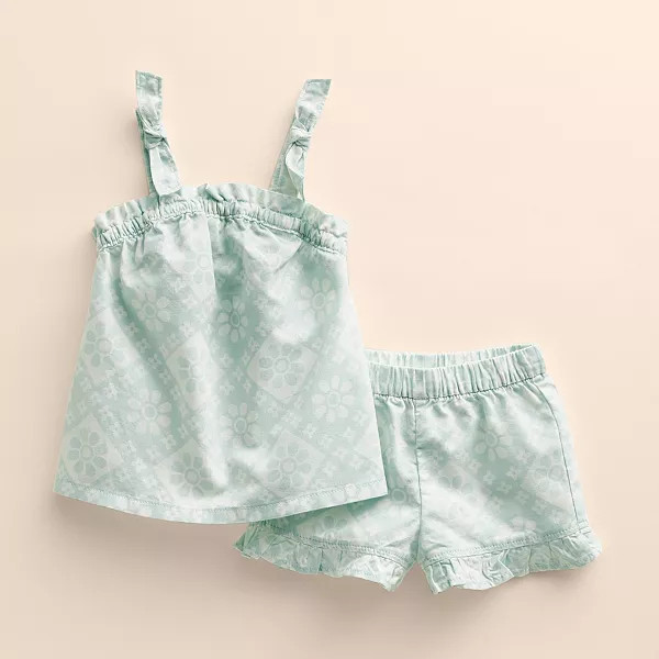 Kids 4-8 Little Co. by Lauren Conrad Tie Tank Top & Shorts Set | Kohl's