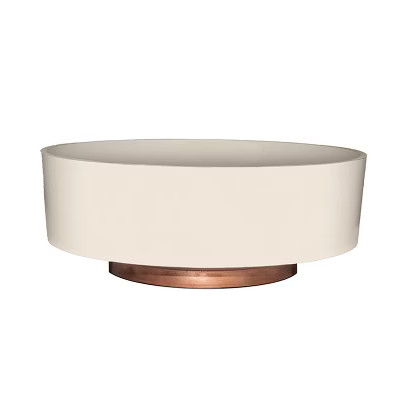 The HC Companies 8 Inch Round Plastic Capri Bowl Decorative Indoor Flower Succulent Planter Pot w... | Target