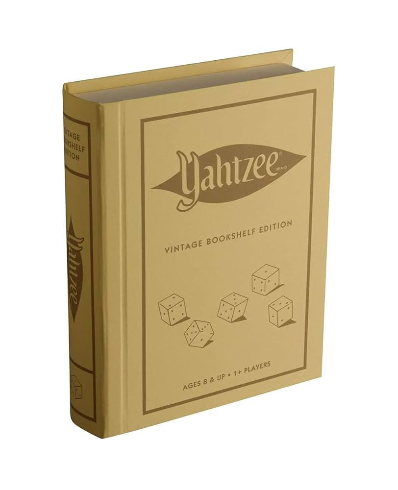 WS Game Company Yahtzee Vintage Bookshelf Edition | Amazon (US)