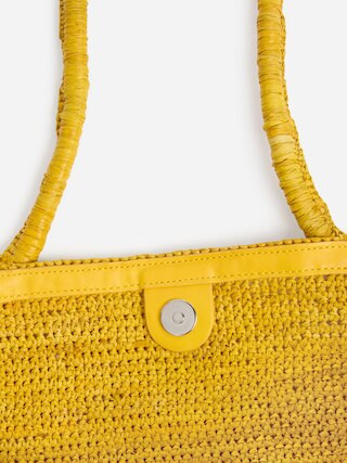 Tragetasche aus Raffiabast \u2013 Gelb \u2013 Women \u2013 ARKET AT | Arket EU