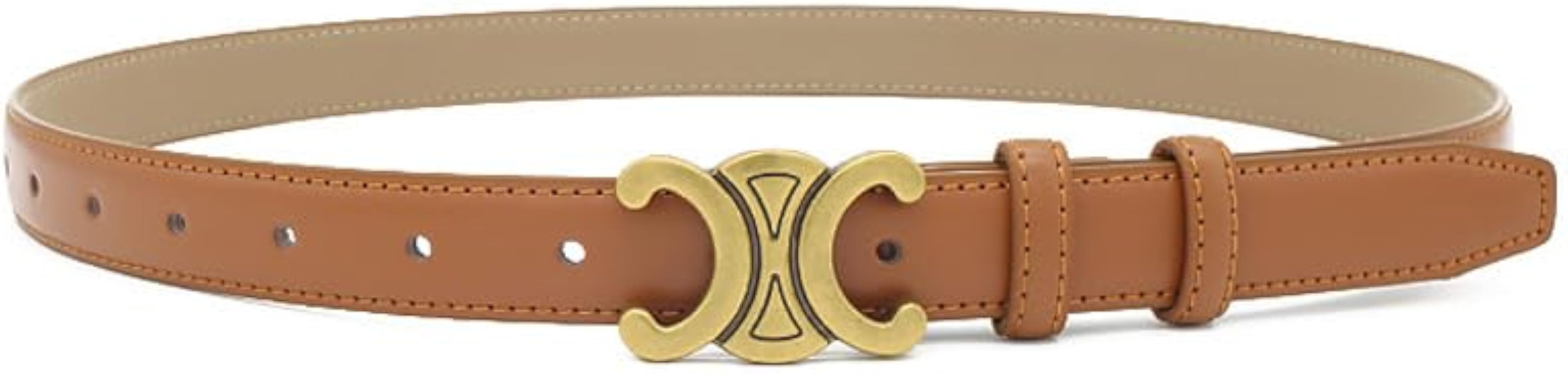 RPAEOY Belts for Women Hollow Buckle Adjustable PU Leather Elastic Belt Waist Retro Decorative Wi... | Amazon (UK)
