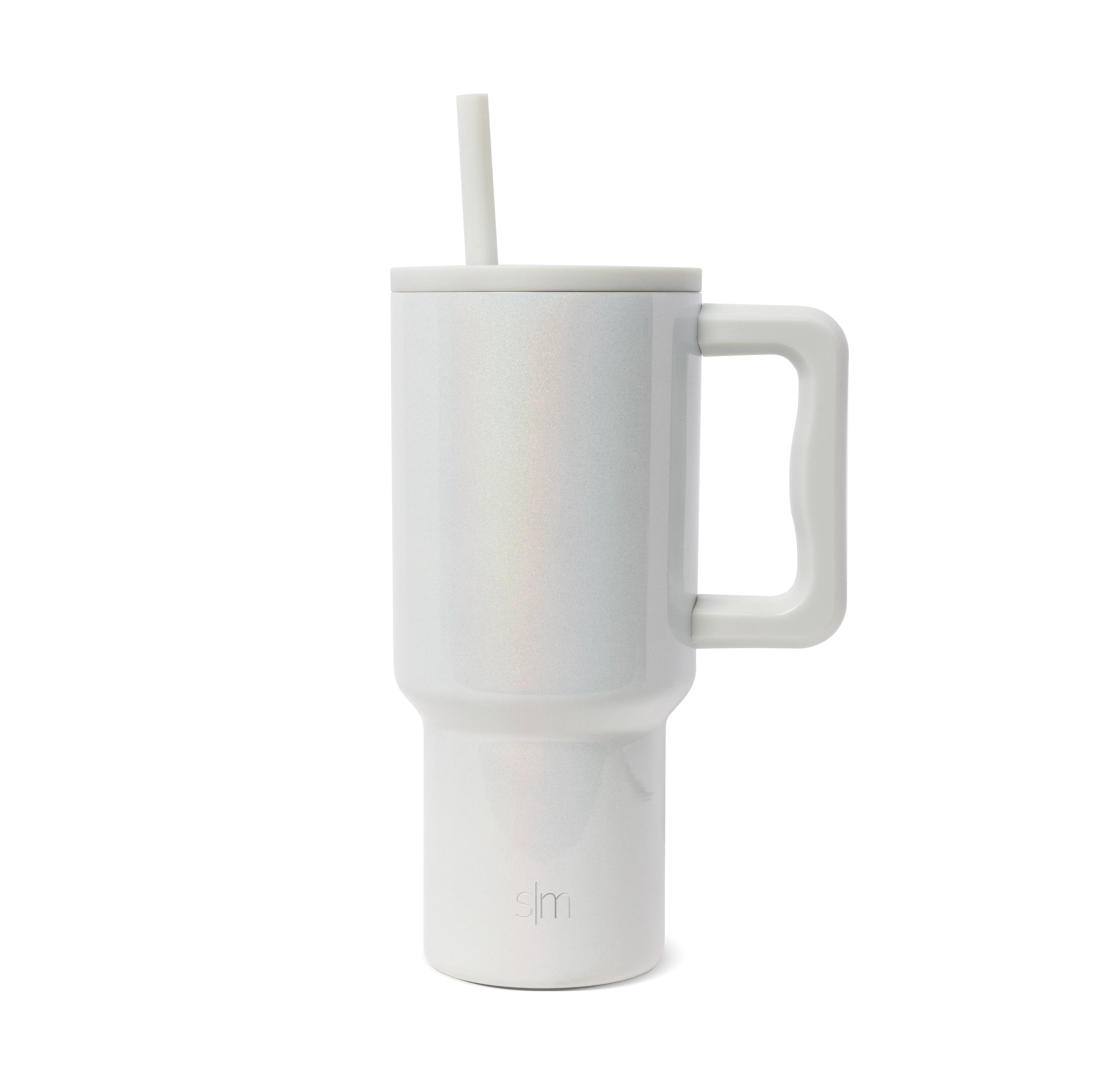 Simple Modern 30 fl oz Insulated Stainless Steel Trek Tumbler with Straw Lid | Selenite | Walmart (US)