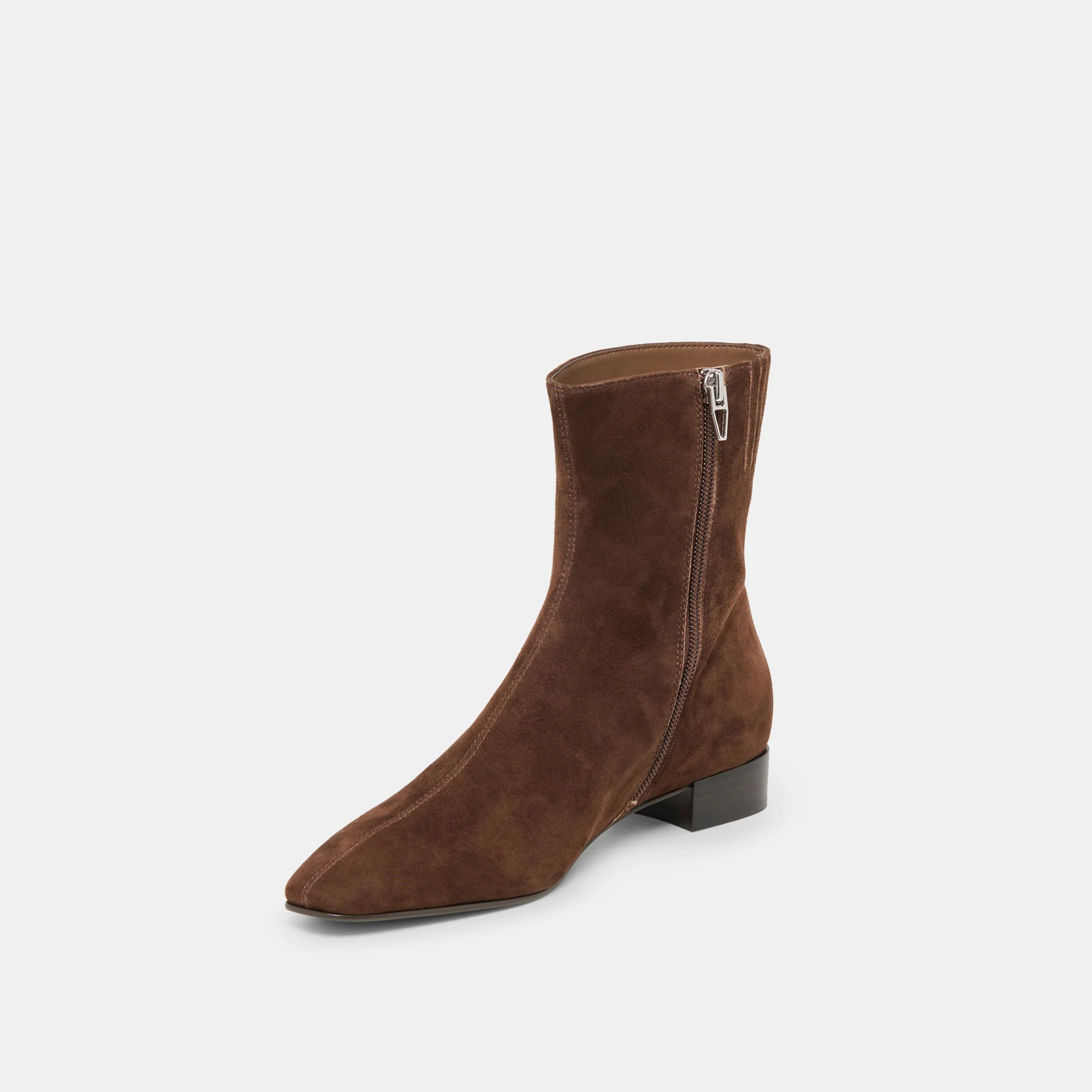 Tarine Dk Brown Nubuck Booties | Dolce Vita | DolceVita.com
