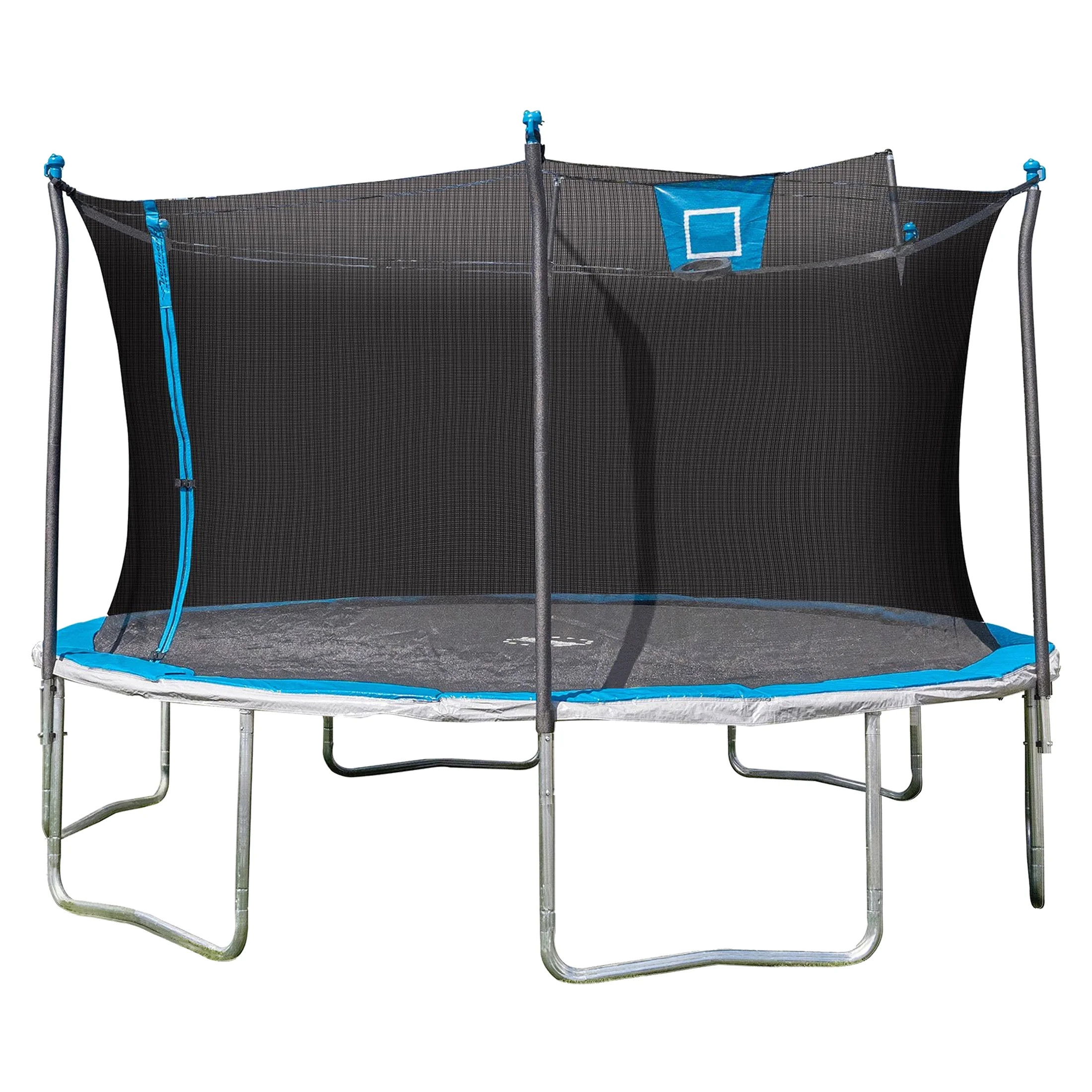 Sportspower Bounce Pro 14' Round Trampoline with Skyslam Basketball Station and Safety-Enclosure ... | Walmart (US)