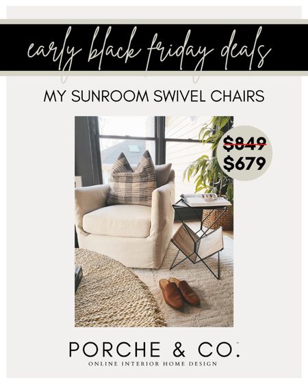 My sunroom swivel upholstered chairs are on sale for 20% off! They are the perfect narrow size and neutral color! 

#LTKCyberWeek #LTKHoliday #LTKsalealert