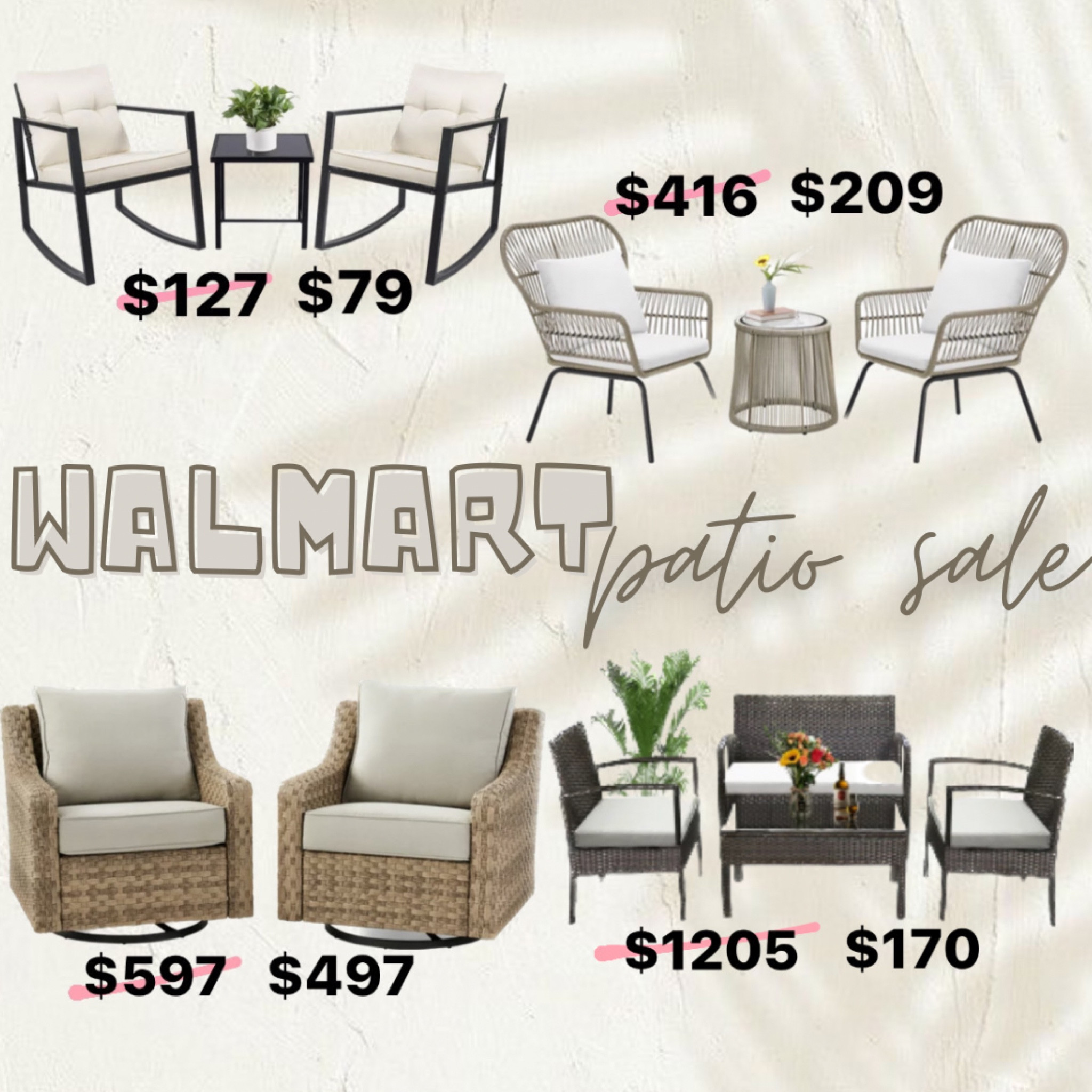walmart patio sale ✨ 

#LTKSeasonal #LTKsalealert #LTKhome