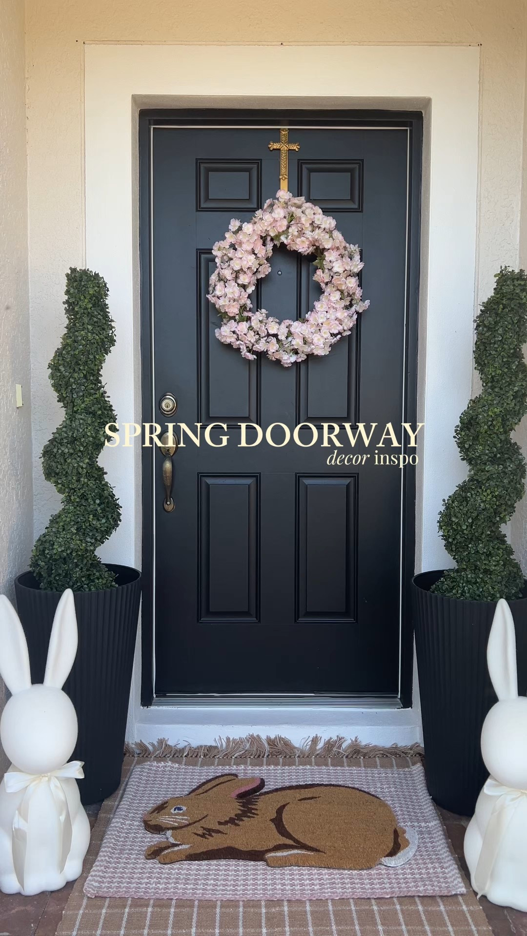 spring doorway decor inspo 💗🌸🤍🐰
#springcleaning ✨

#LTKSeasonal #LTKmomlife #LTKHome