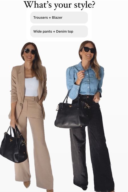 Elegant and professional work wear outfit ideas.
They are both comfortable and have a great fit!
The trousers are PERFECTION!! 
Everything fits true to size 
I am wearing a size 2 long for both pants 
Small on tops. 


#LTKworkwear #LTKshoecrush #LTKstyletip