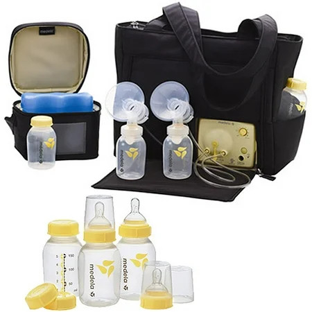 Medela Breast Pump with On-the-Go Tote & Bonus Medela Bottle Set | Walmart (US)
