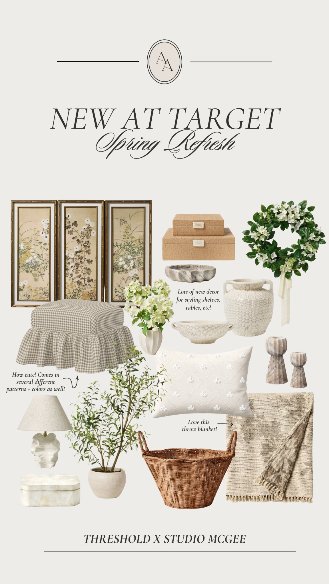 New arrivals @ Target || Threshold x Studio McGee 

Spring refresh, home decor, spring cleaning, spring decor, for the home 

#LTKFindsUnder100 #LTKHome #LTKSeasonal