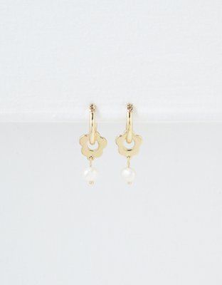 AEO Gold Daisy Earring | American Eagle Outfitters (US & CA)