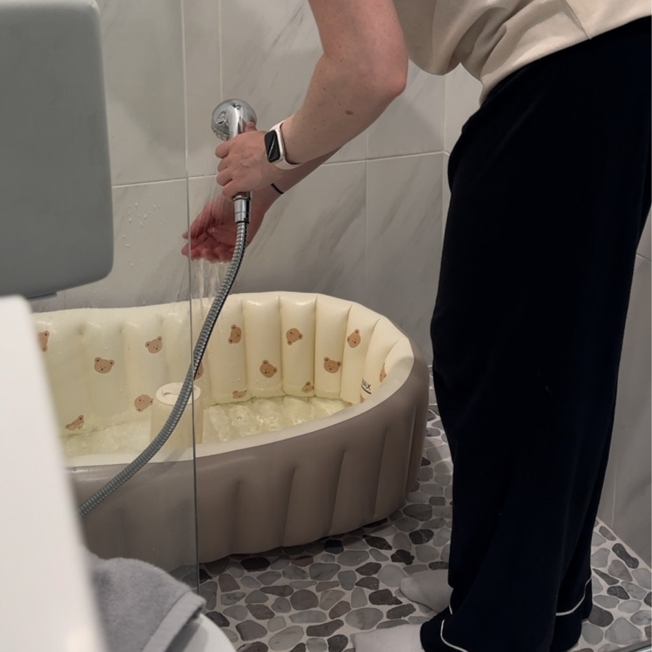 Inflatable baby bath tub! A need for your registry for travel or if you don’t have a tub in your home. 

#LTKGiftGuide #LTKBaby #LTKKids