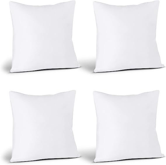 Utopia Bedding Throw Pillows Insert (Pack of 4, White) - Bed and Couch Pillows - Indoor Decorativ... | Amazon (CA)