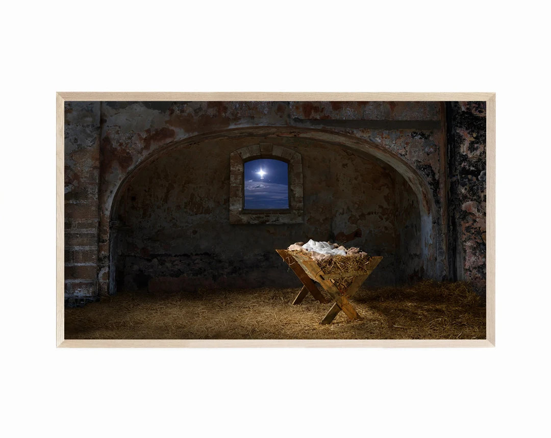 Samsung Frame TV Art Christmas Babe in the Manger Frame TV - Etsy | Etsy (US)