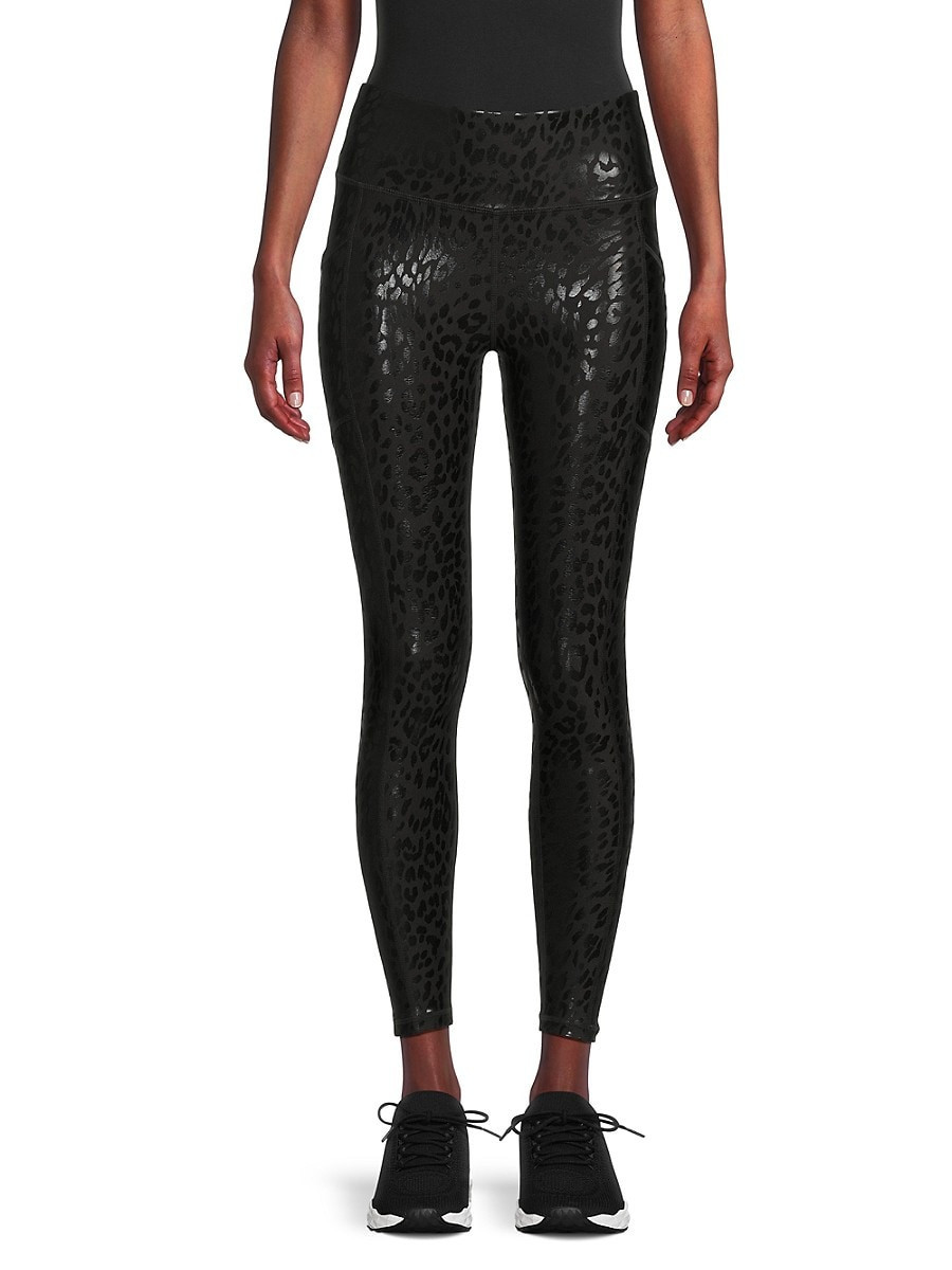 Dkny Sport Women's High-Waist 7/8 Printed Leggings - Black Leopard - Size XS | Saks Fifth Avenue OFF 5TH