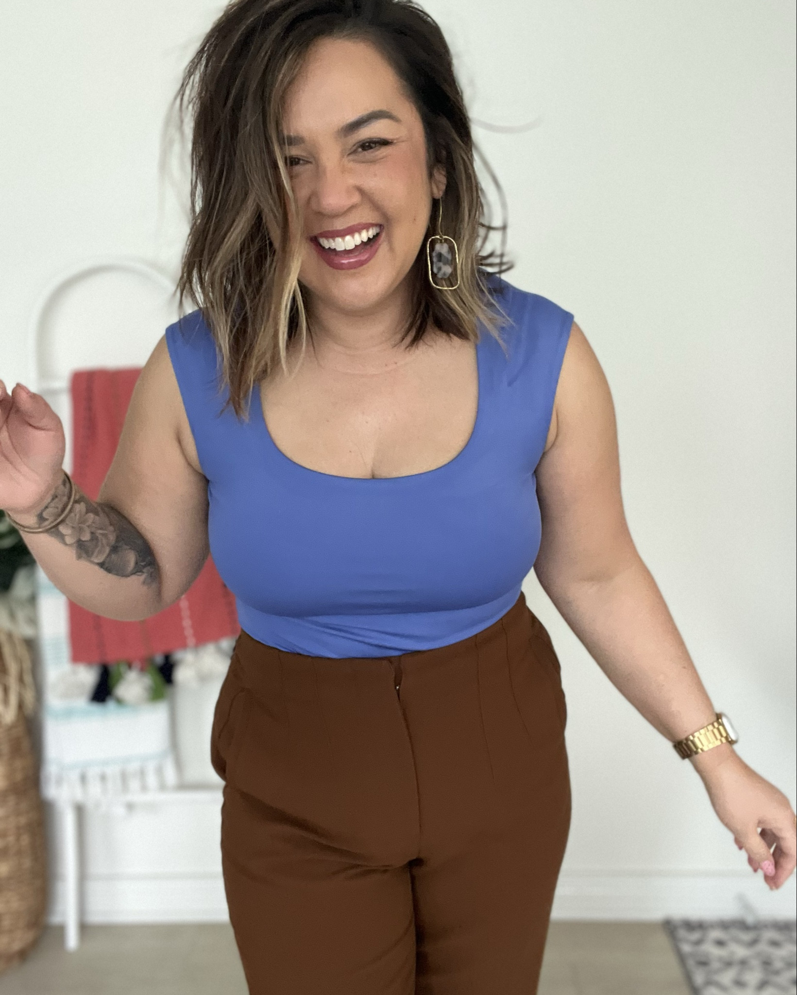 It’s time to bing on the color! Nine West comes through with a new collection of colorful bodysuits that are perfect for the office 

Both pants & top are from Kohls Nine West collection 

#LTKMidsize #LTKOver40 #LTKStyleTip