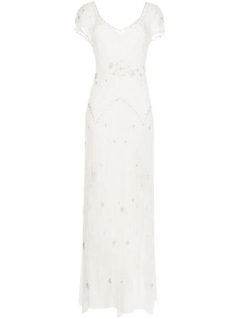 Jenny Packham Kenzy crystal-embellished Gown - Farfetch | Farfetch Global