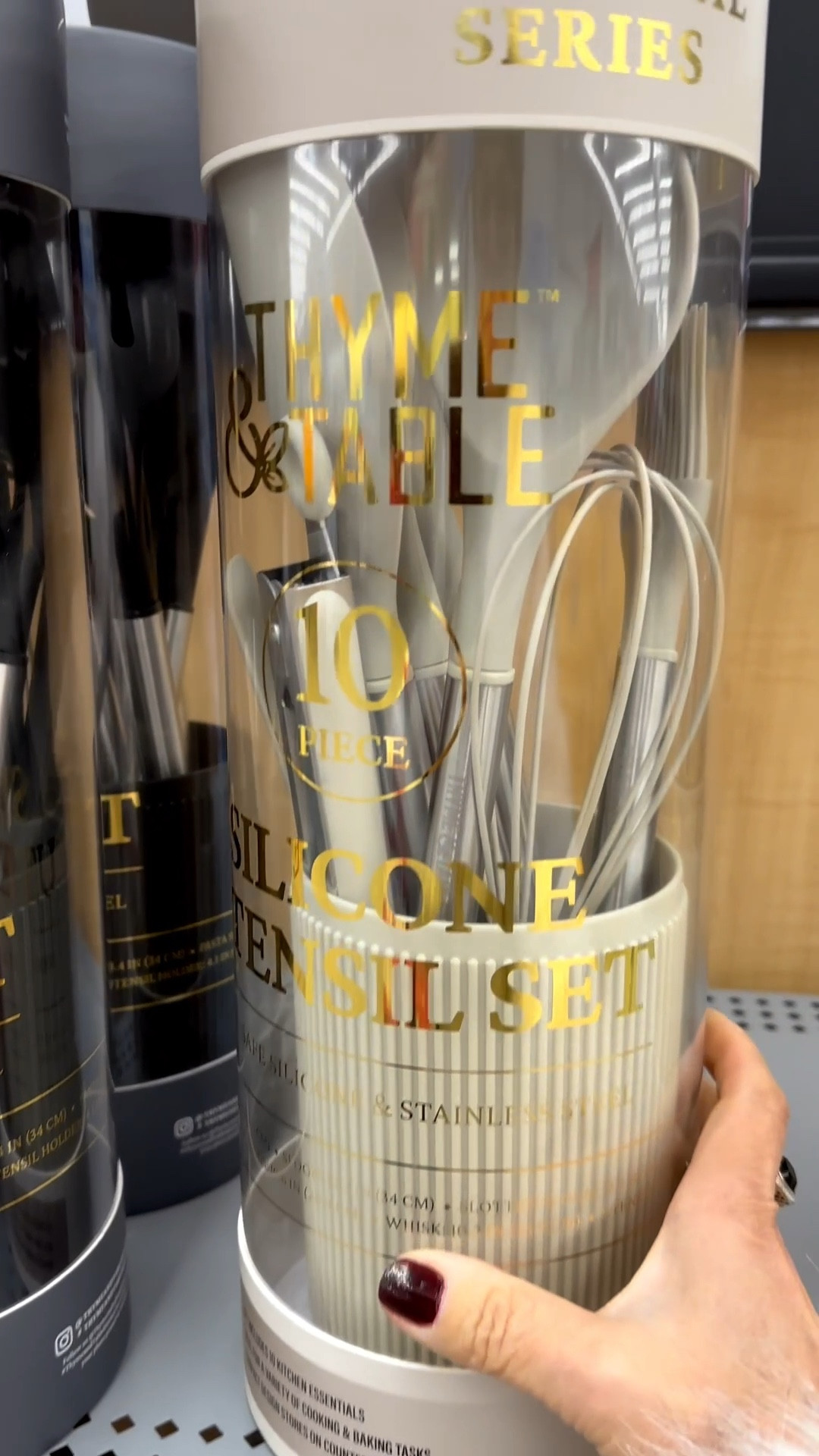 Thyme & Table 10-Piece Silicone Gadget Set - Taupe and black 

#LTKSaleAlert #LTKHoliday #LTKGiftGuide