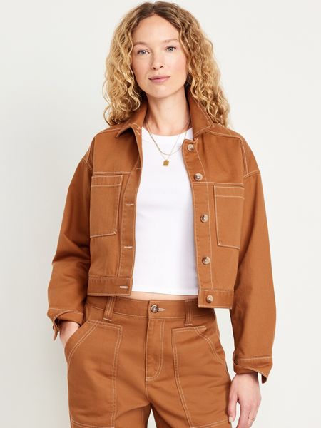 Crop Utility Jacket | Old Navy (US)