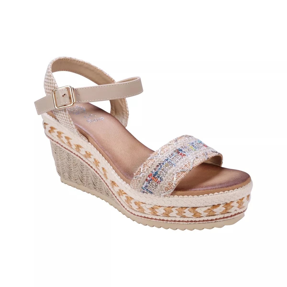 GC Shoes Lauren Slingback Espadrille Wedge Sandals | Target