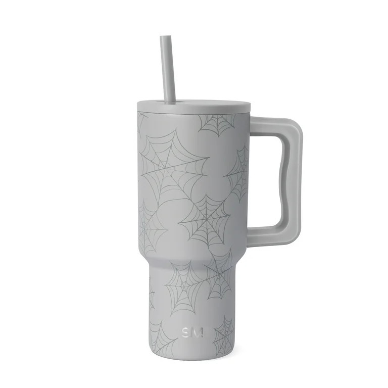 Simple Modern 30 fl oz Insulated Stainless Steel Trek Tumbler with Straw Lid | Spider Webs | Walmart (US)