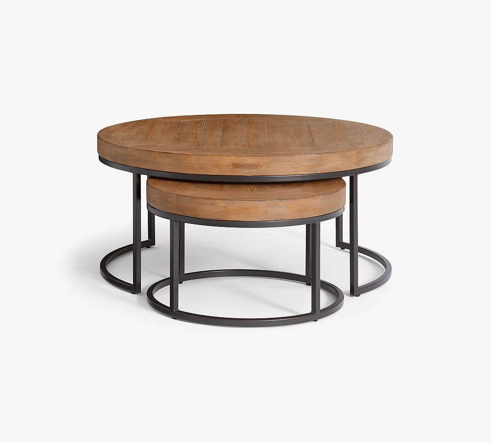Malcolm Round Nesting Coffee Tables | Pottery Barn (US)