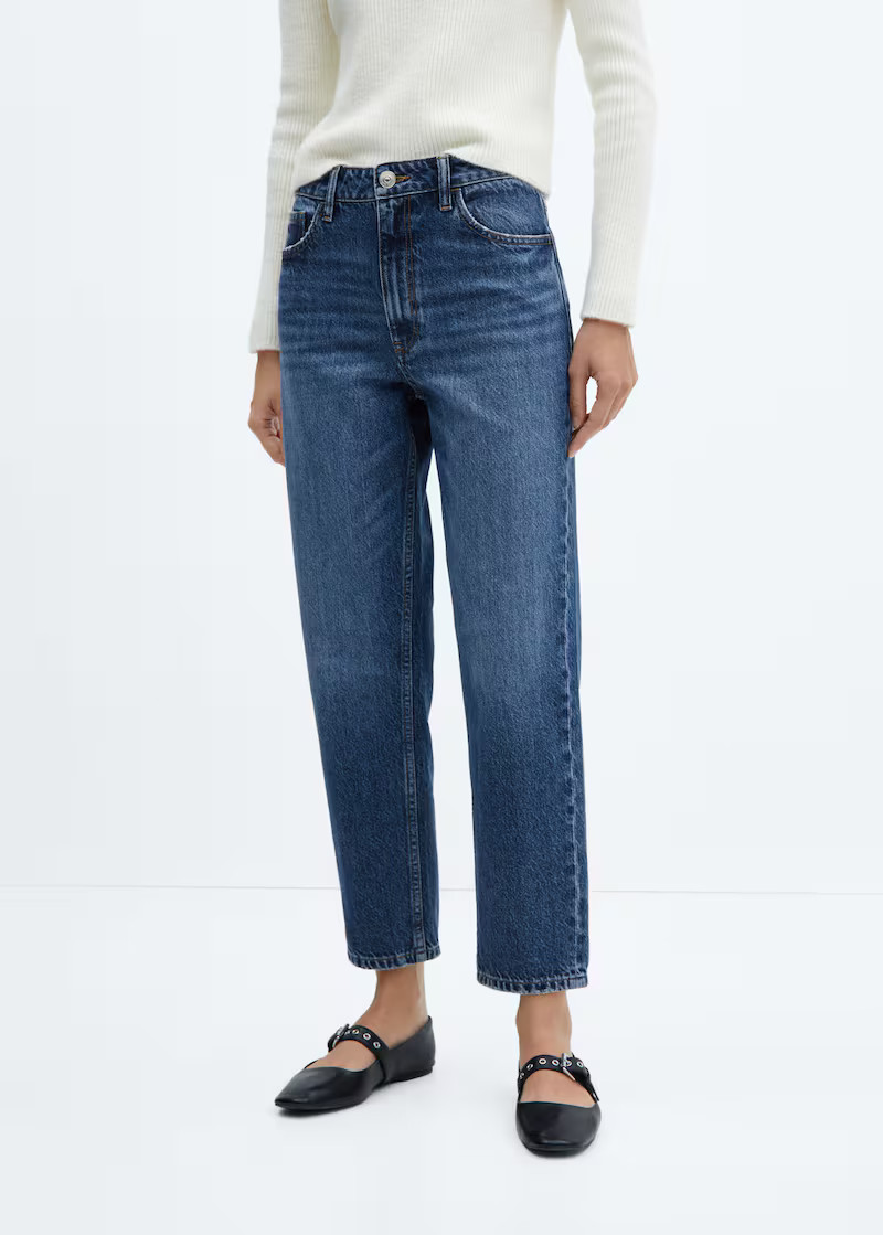 Mom high-waist jeans -  Women | Mango USA | MANGO (US)