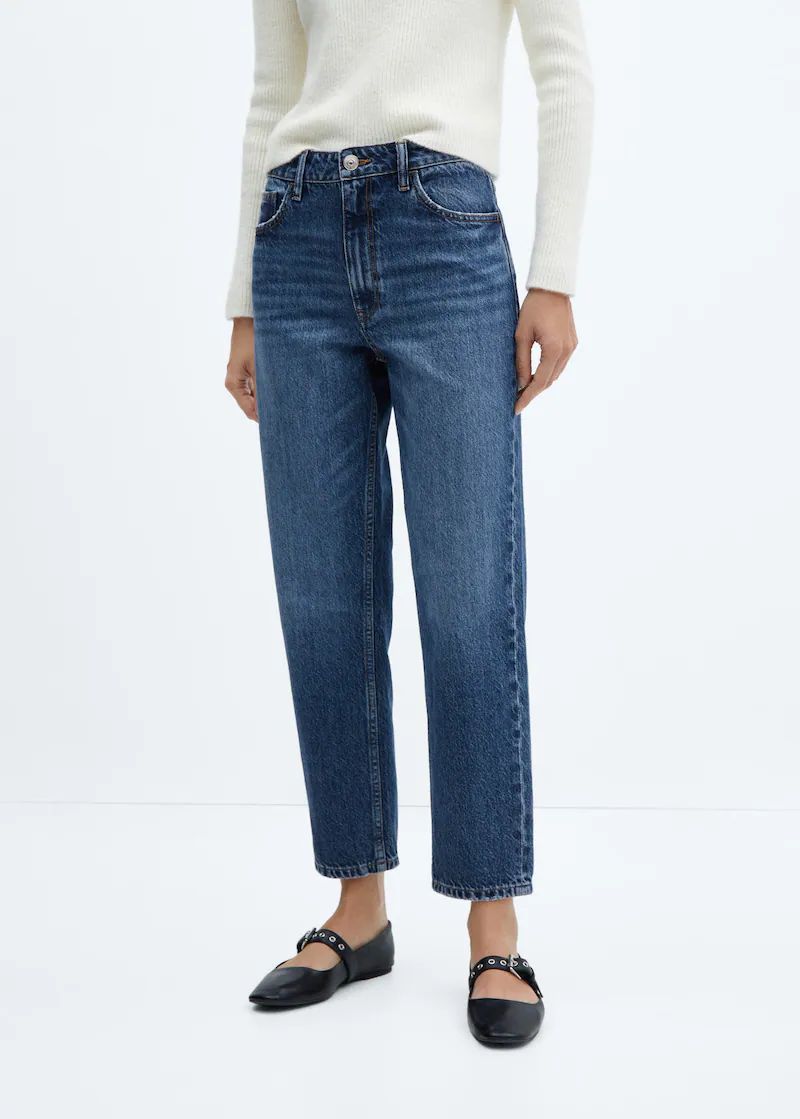 Mom high-waist jeans -  Women | Mango USA | MANGO (US)