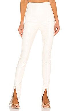 Amanda Uprichard X REVOLVE Leather Malta Pant in Cream from Revolve.com | Revolve Clothing (Global)