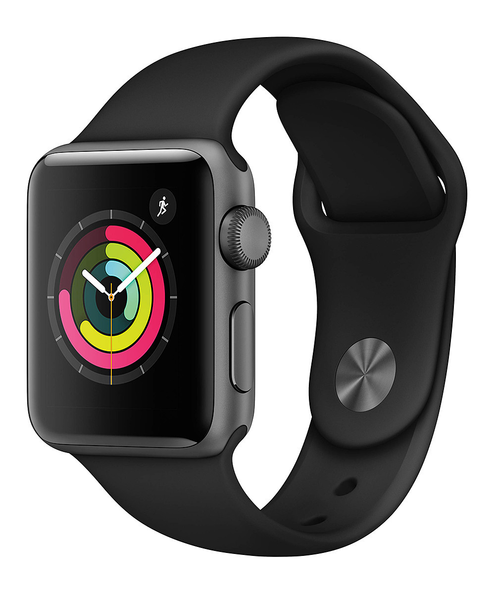 Apple Smart Watches Space - Refurbished Space Gray & Black 38mm GPS Apple Watch Series 3 | Zulily