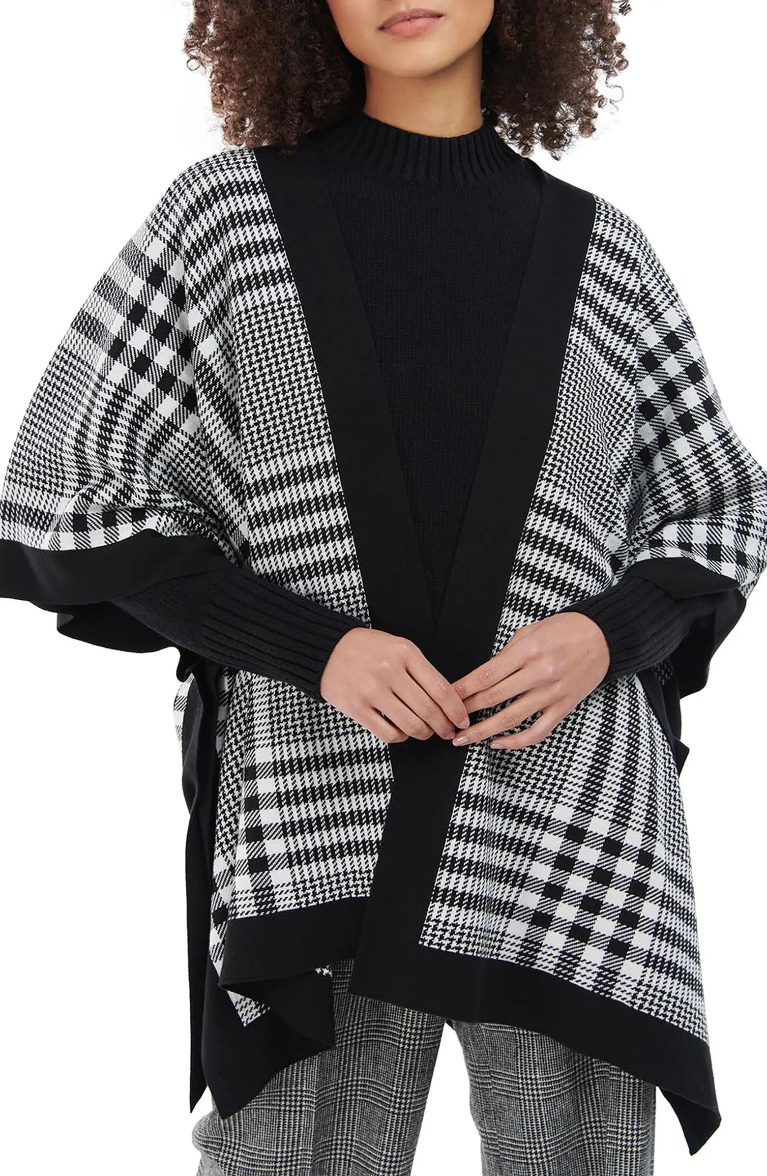 Neva Check Cotton Cape | Nordstrom