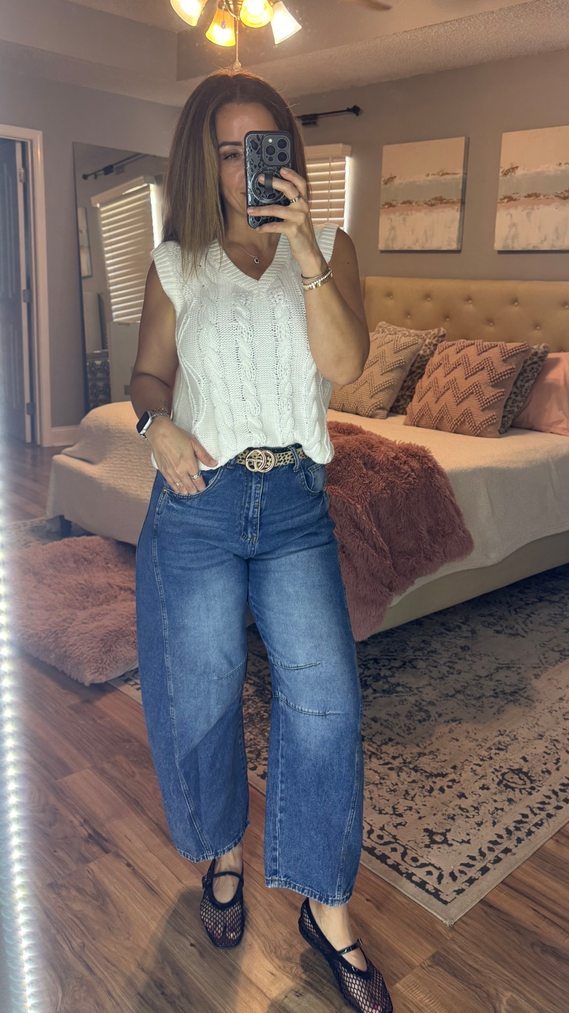 A nice structured denim jean, wearing a 4 but could’ve sized up to a 6.

#LTKmomlife #LTKgrwm #LTKootd