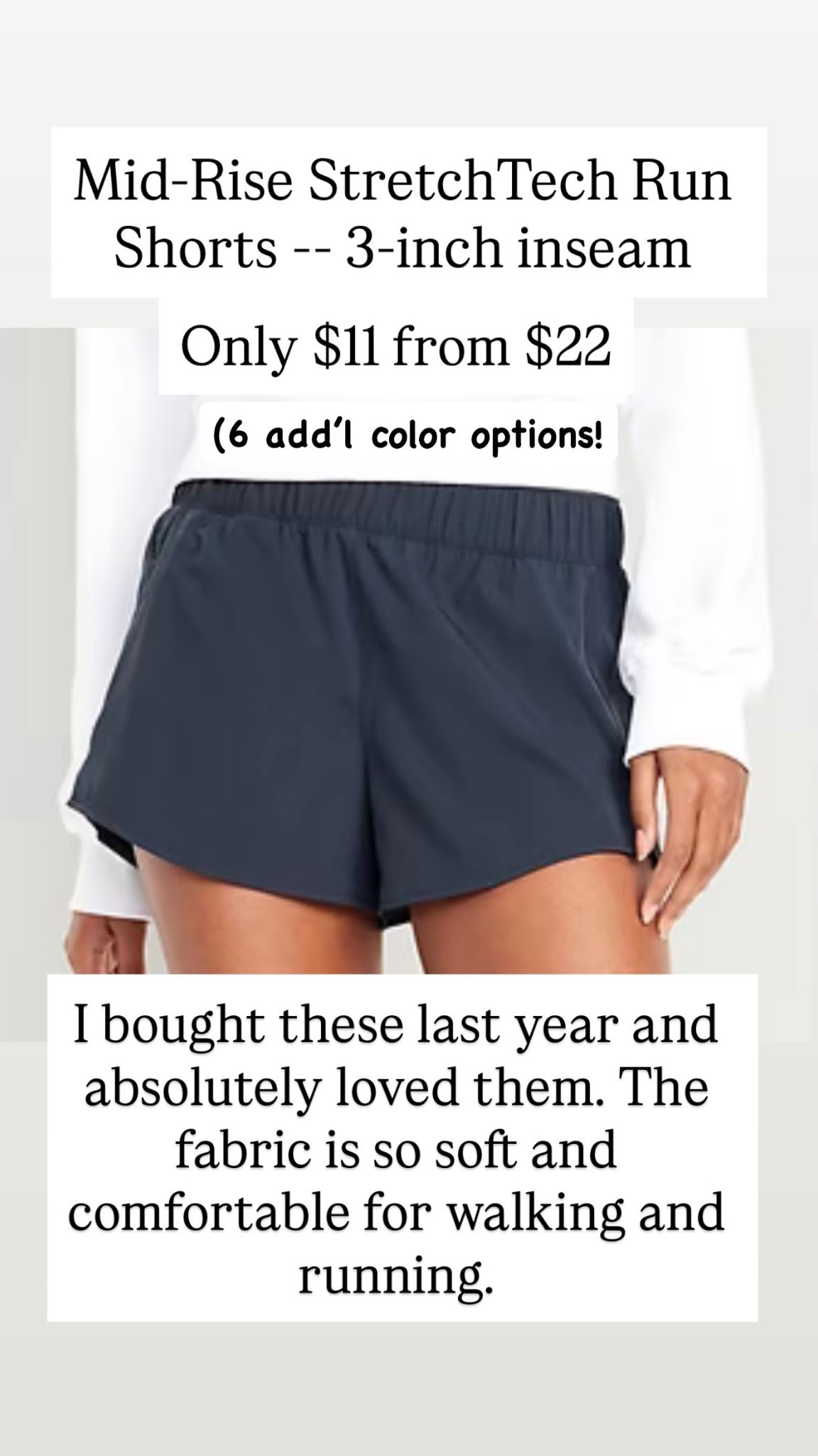 Mid-Rise StretchTech Run Shorts -- 3-inch inseam are $11 from $22

#LTKActive #LTKSaleAlert