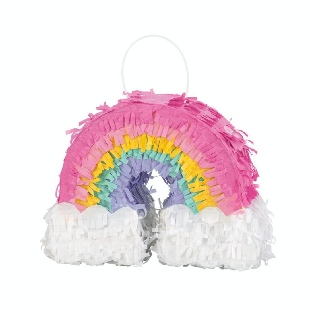 Pastel Mini Rainbow Piñata - Rainbow Birthday Supplies, Pastel Rainbow Party, Rainbow Birthday D... | Etsy (US)