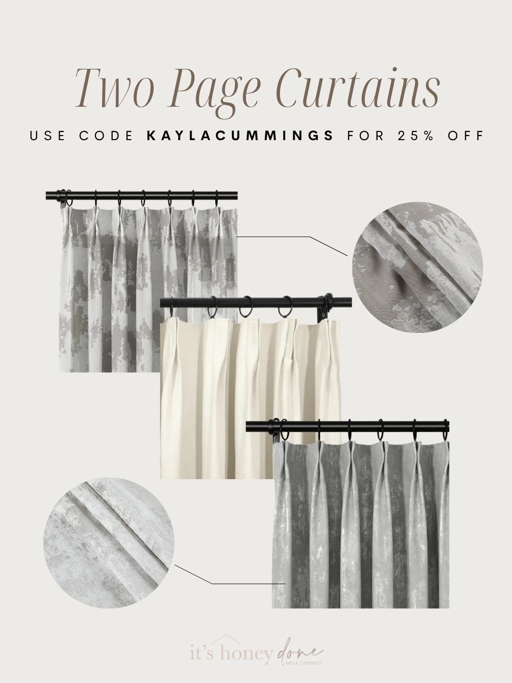 The best curtains that instantly upgrade ANY room. I always get the triple pleated!

#LTKHome