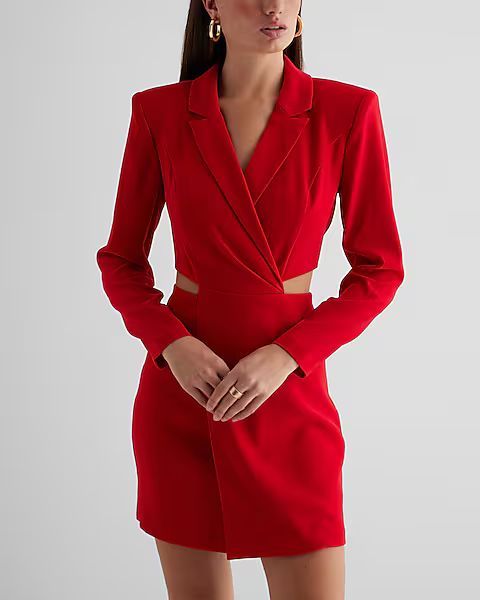 Cutout Mini Blazer Dress | Express