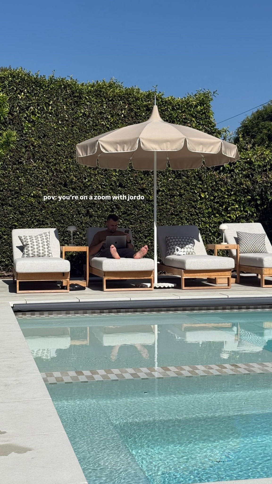 catch us here all day every day!

pool | pool chairs | umbrella | outdoor furniture