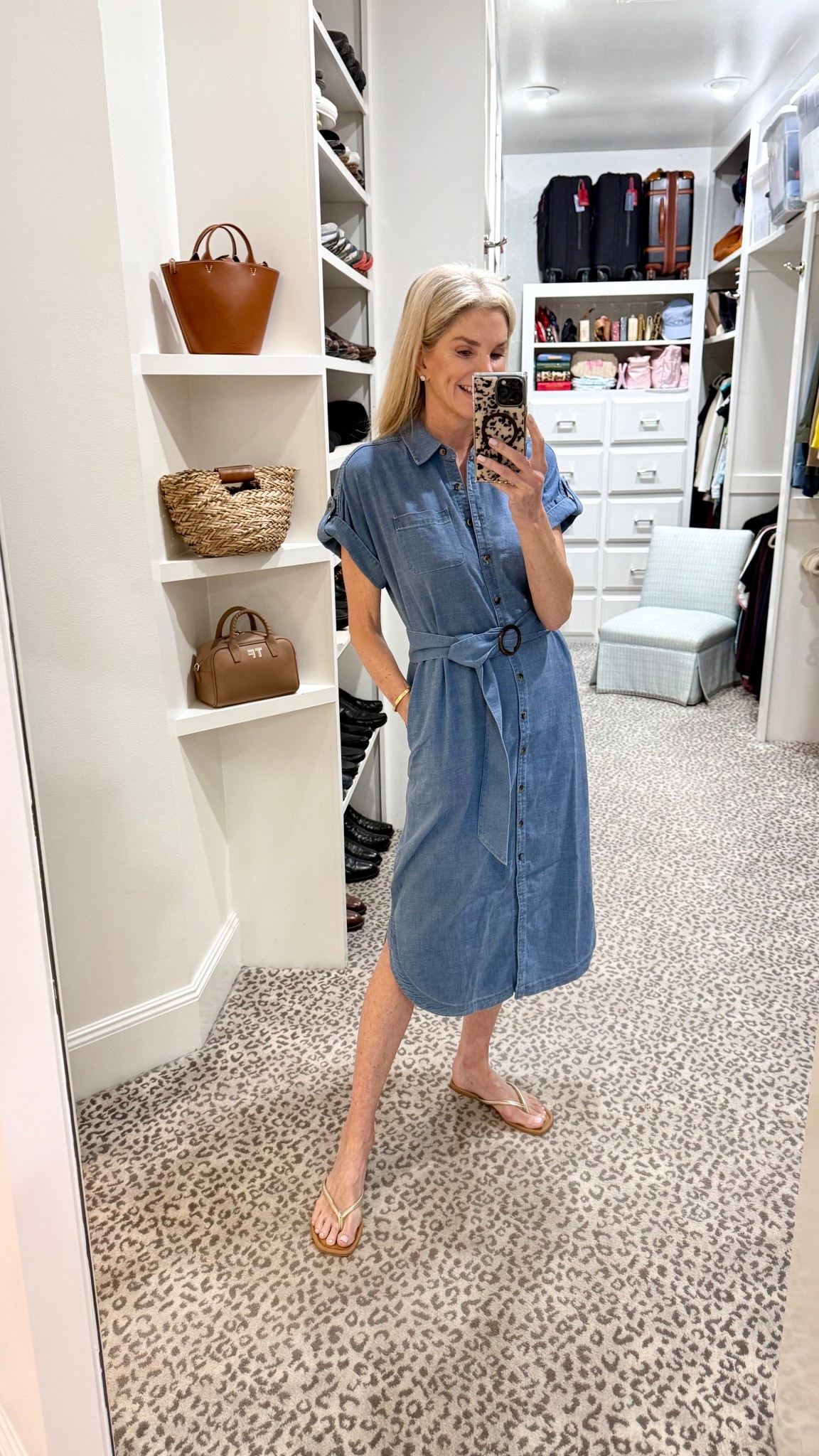 Loving this belted denim dress for an everyday summer look! Size 0  

#LTKSeasonal #LTKOver40 #LTKStyleTip