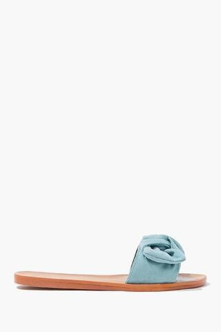 Faux Suede Bow Sandals | Forever 21 (US)