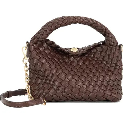 Dune London Dinkydeliberate Woven Top Handle Bag in Purple/Burgundy at Nordstrom | Nordstrom