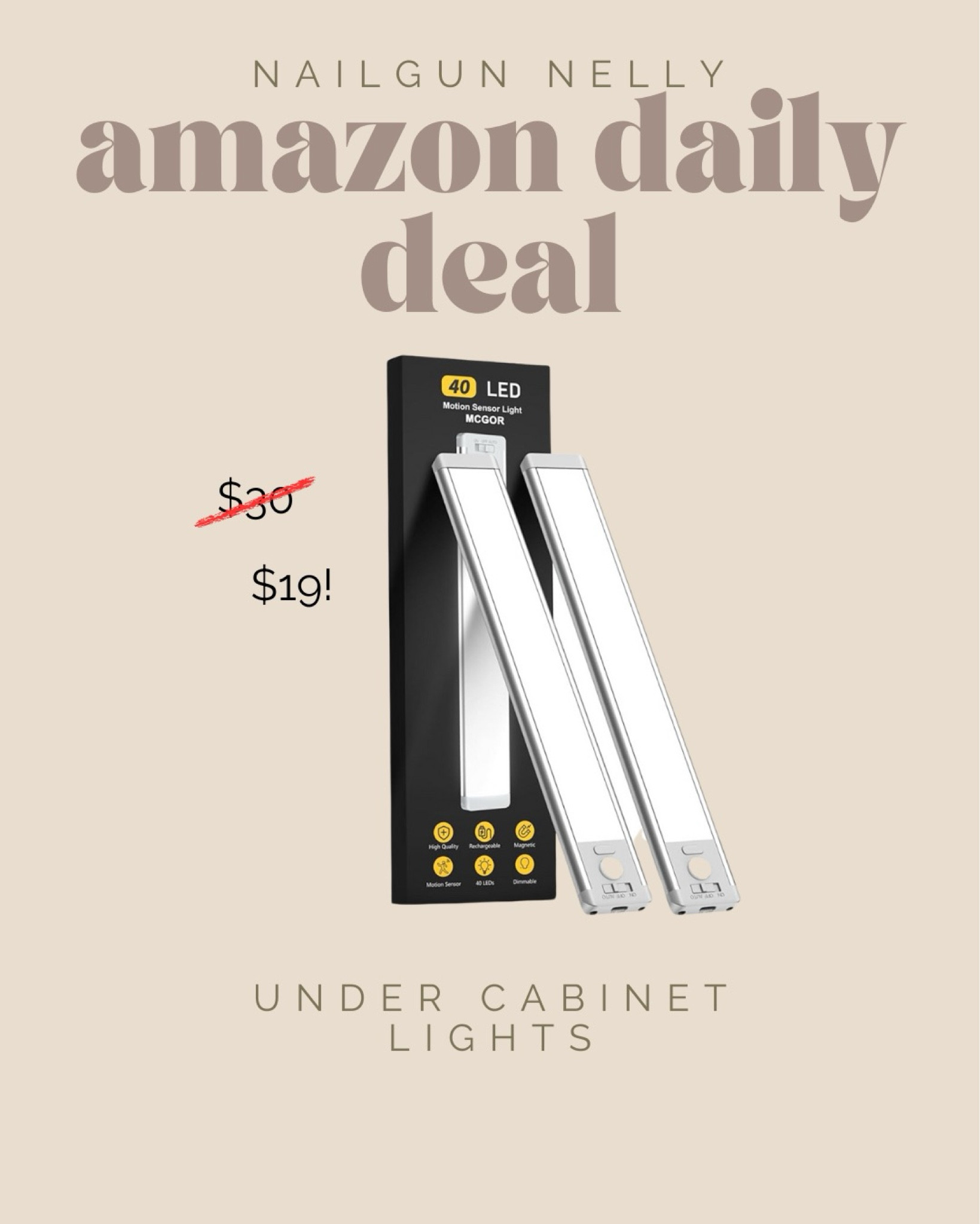 Amazon daily deals! Elevate your kitchen with these affordable under cabinet lights! 



Amazon daily deals, home improvements, home finds, affordable home 

#LTKSaleAlert #LTKFindsUnder50 #LTKHome